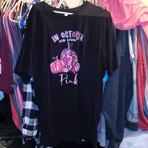 In October we wear pink tshirt